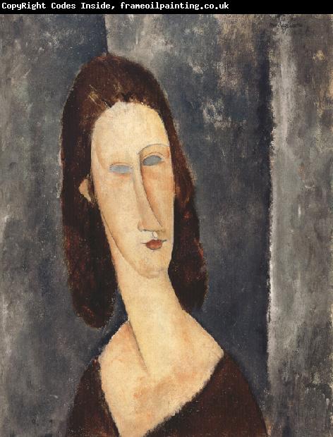 Amedeo Modigliani Blue Eyes or Portrait of Madame Jeanne Hebuterne (mk39)
